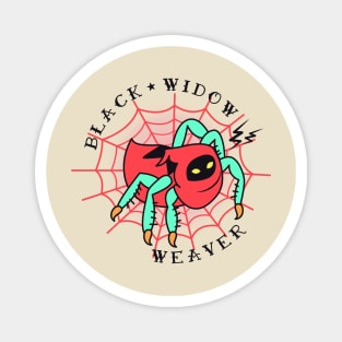 Black Widow Weaver Tattoo Magnet